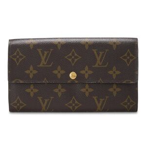 Sarah LV LOUIS VUITTON MONOGRAM WALLET VINTAGE NEEDS ZIP PULL(included)MEN/WOMEN
